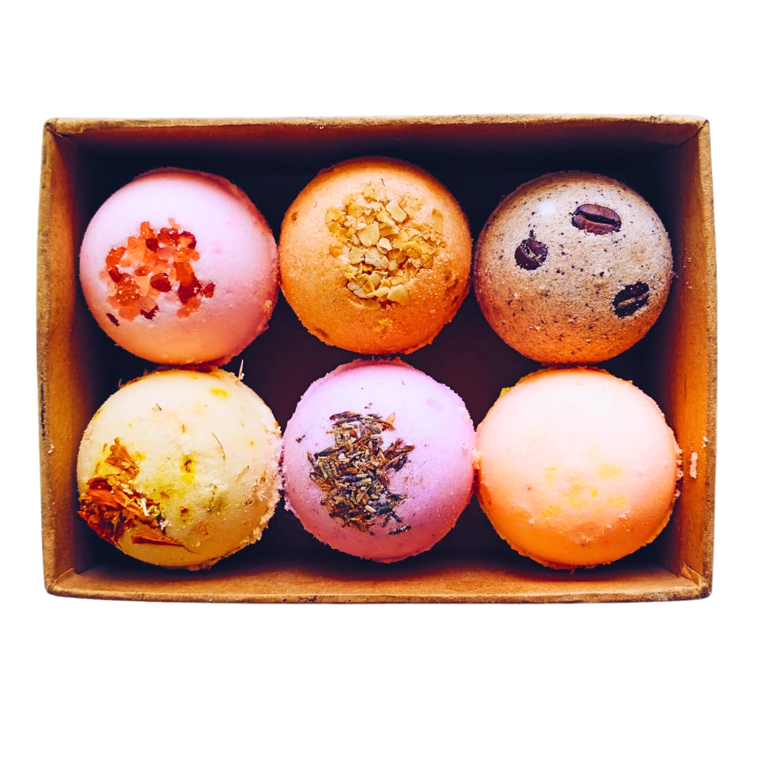 Gift for women-Men-Boys-Girls-Any Occassion – Bath Bombs Pack of 6 pac x 75 gms