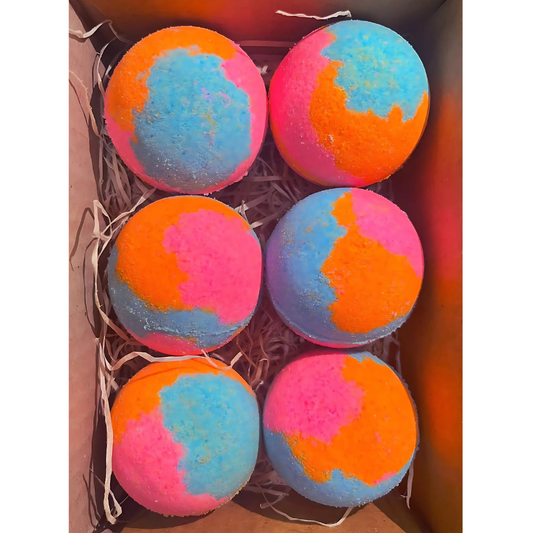 Gift for women-Men-Boys-Girls-Any Occassion  – Bath Bombs Pack of 6 pac x 75 gms