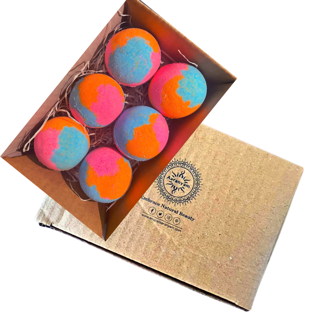 Aaranyam Premium Rose Bath Bombs – Long-Lasting, Moisturizing & Hydrating Bath Bombs for Relaxing Hot Water Bath, Aromatic & Skin-Soothing, 75g Each, Pack of 6 Visit the AARANYAM Store