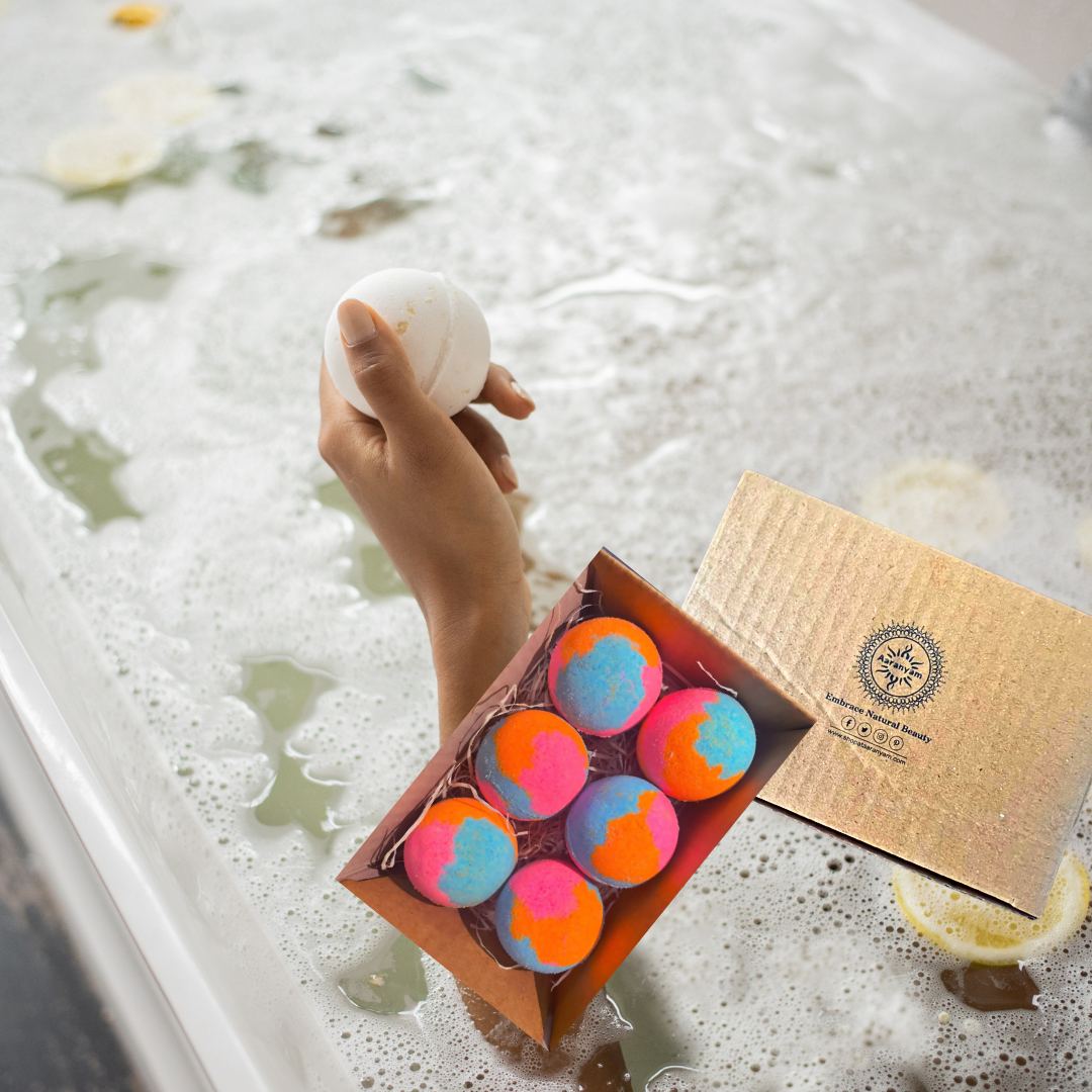 Aaranyam Premium Rose Bath Bombs – Long-Lasting, Moisturizing & Hydrating Bath Bombs for Relaxing Hot Water Bath, Aromatic & Skin-Soothing, 75g Each, Pack of 6 Visit the AARANYAM Store