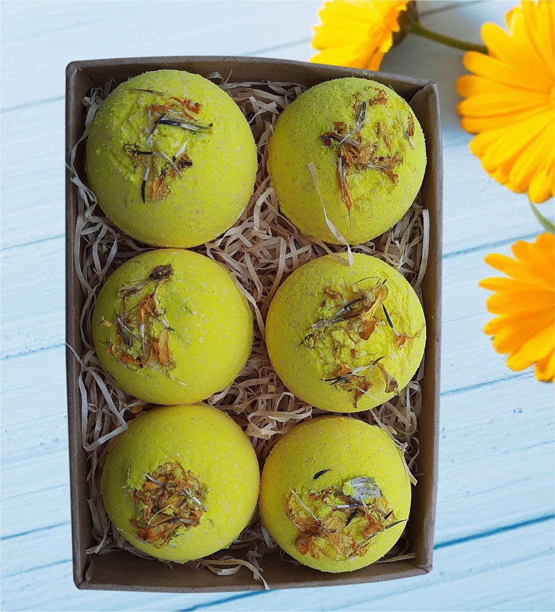 Gift for women-Men-Boys-Girls-Any Occassion – Bath Bombs Pack of 6 pac x 75 gms