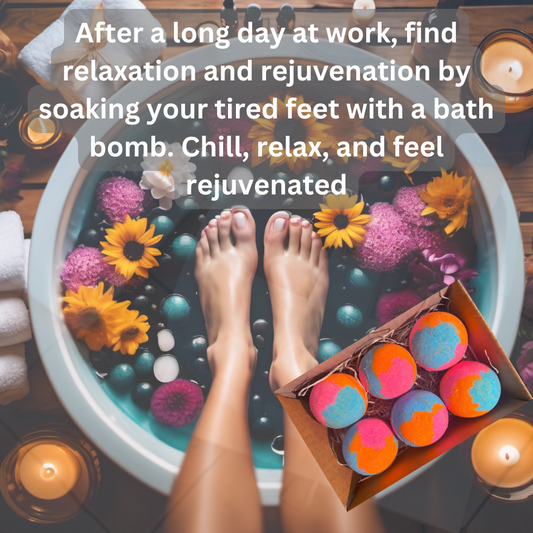 Gift for women-Men-Boys-Girls-Any Occassion  – Bath Bombs Pack of 6 pac x 75 gms