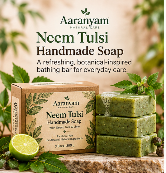 Aaranyam Neem Tulsi Handmade Soap – 100 gms each