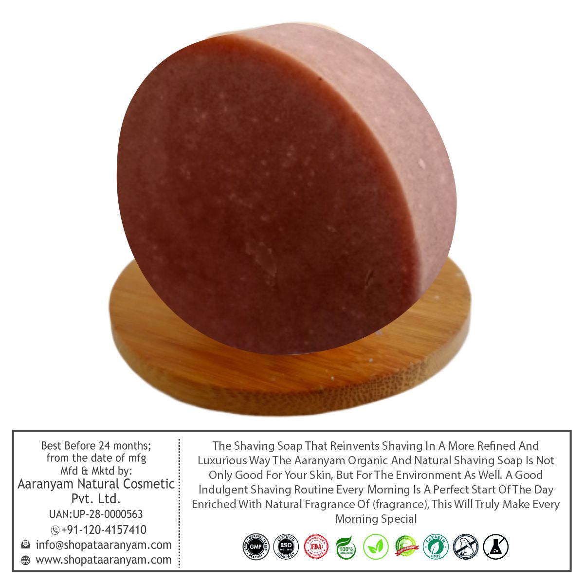 Luxury Shaving Soap for Men – Oudh, Sweet Musk & Peppermint-Rosemary | Natural Lather, Smooth Shave