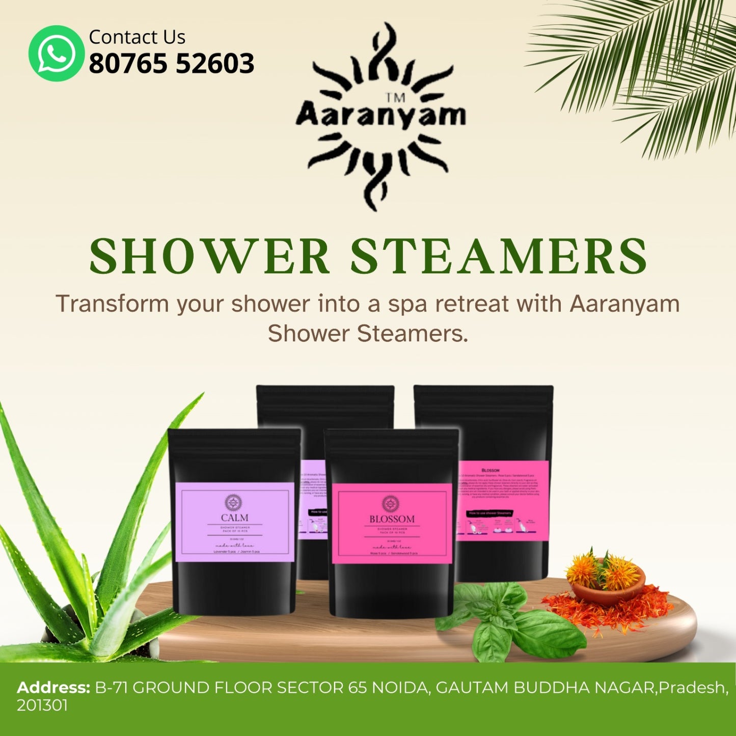 Aaranyam Aromatherapy Shower Steamers - 10 Tablets (1oz each), Shower Bombs with Essential Oils for Stress Relief, Self Care, Relaxation. Perfect for Women, Men, Moms.…