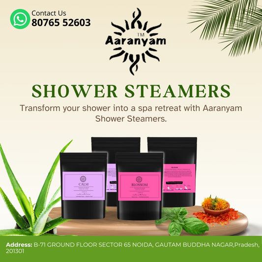 Aaranyam Aromatherapy Shower Steamers - 10 Tablets (1oz each),  Shower Bombs with Essential Oils for Stress Relief, Self Care, Relaxation. Perfect for Women, Men, Moms.…