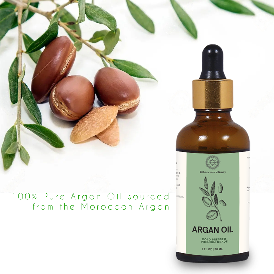 Massage Moroccan Argan oil into the scalp to stimulate blood circulation and protect against heat
