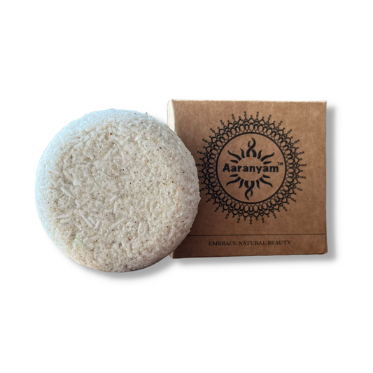 Aaranyam | Herby Power shampoo bar with the goodness of Turmeric bhrigraj Brahmi Amla Shikakai, Neem Reetha and flaxseed Extract known for its hair strengthening properties - 100g for men women traveling friendly