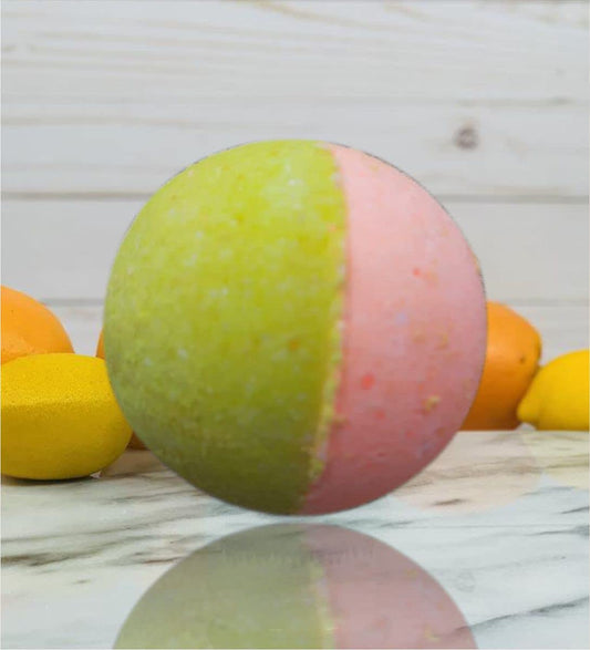 Aaranyam Orange & Lemon Bath Bomb-Fizzy Aromatic Bath Bomb (75g Each) - Pack of - 6