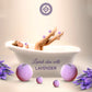 Lavender Buds Bath Bomb Refreshing hot water bath hydrating moisturizing enchantins Lavender-Fizzy Aromatic Bath Bomb (75g Each) - Pack of - 6