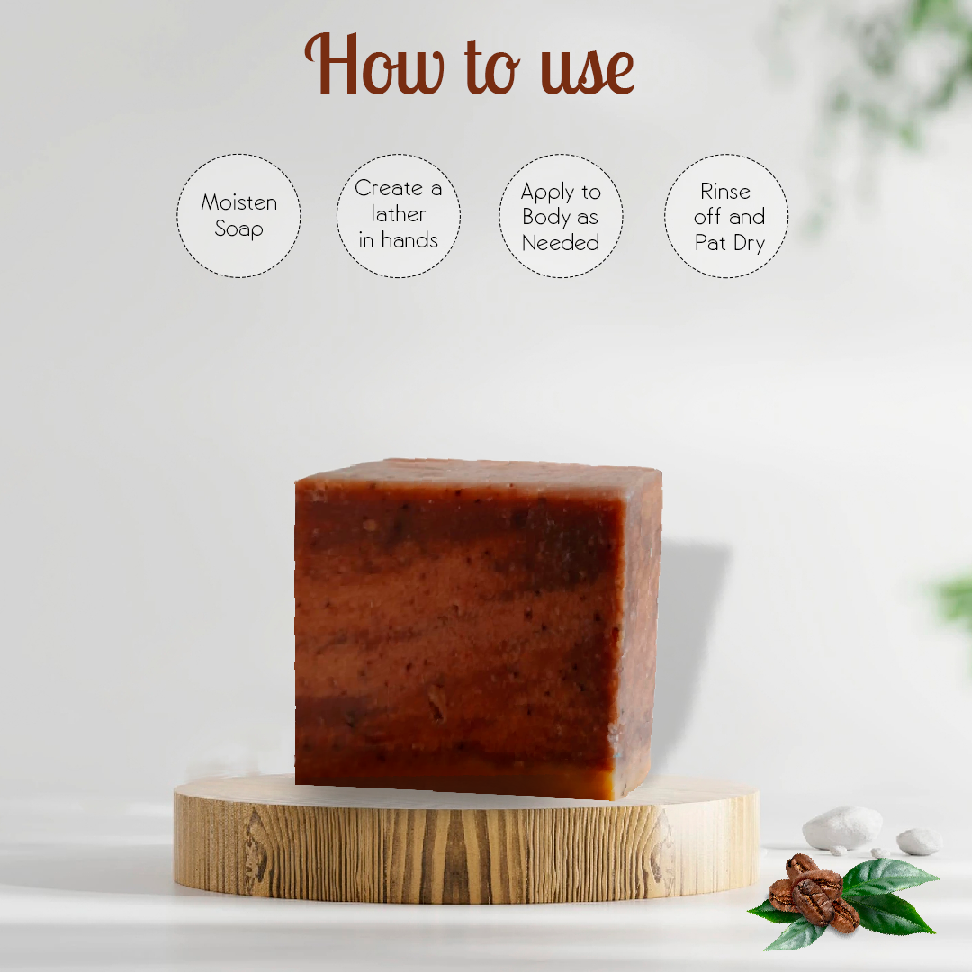 Aaranyam coffee handmade soap - PACK OF 2-  for men -coffee soap for women - scrub/Skin Polish exfoliator…