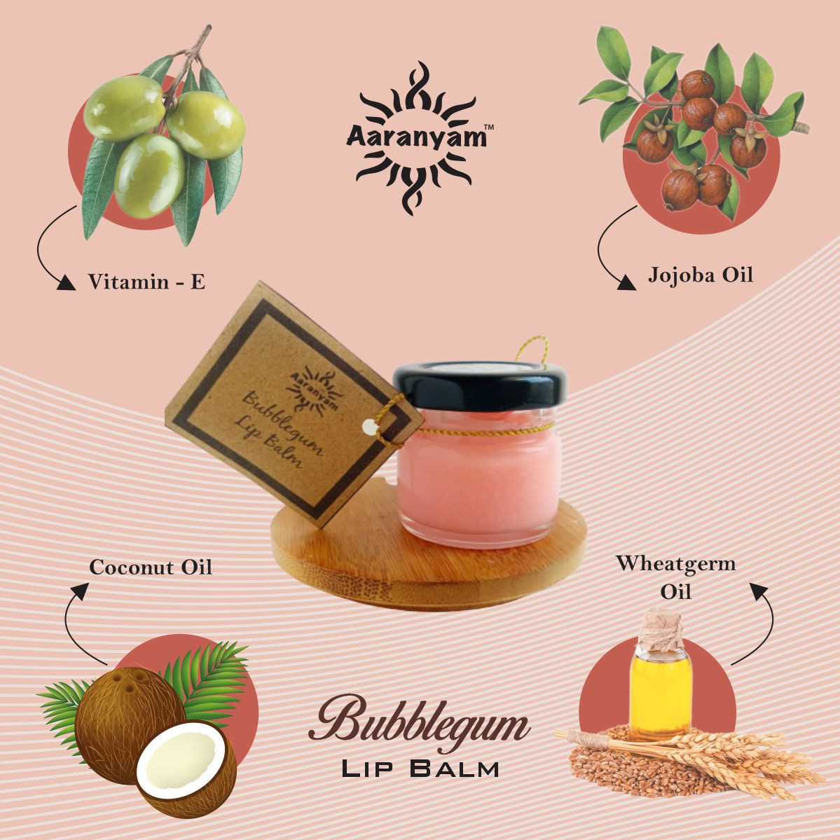Lip Balm 20 gms- Plastic free Packing- Organic- Free from Harmful chemicals for Men Women , Boys and girls