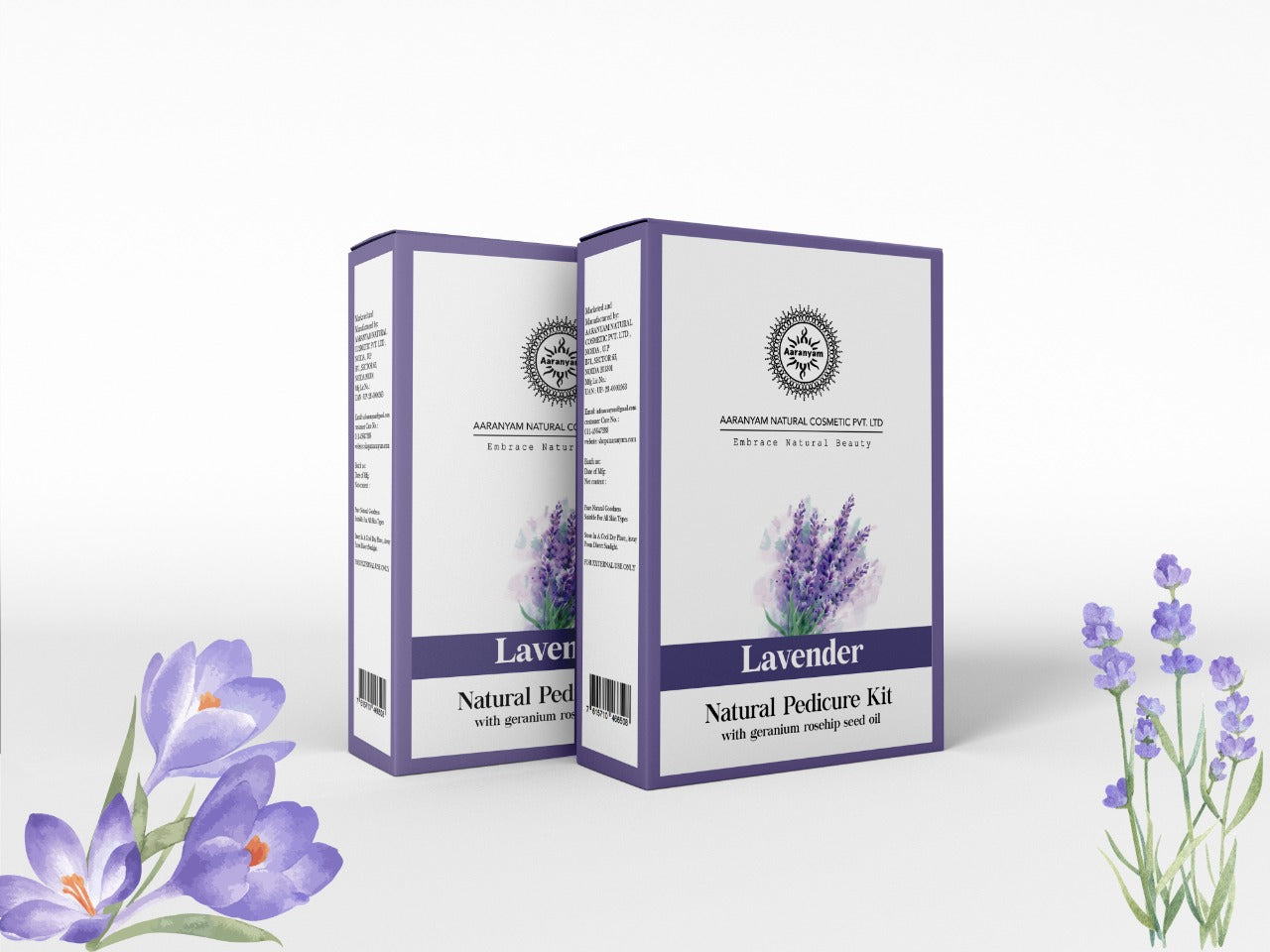 Aaranyam Natural Pedicure Kit with lavender and natural herbs 
