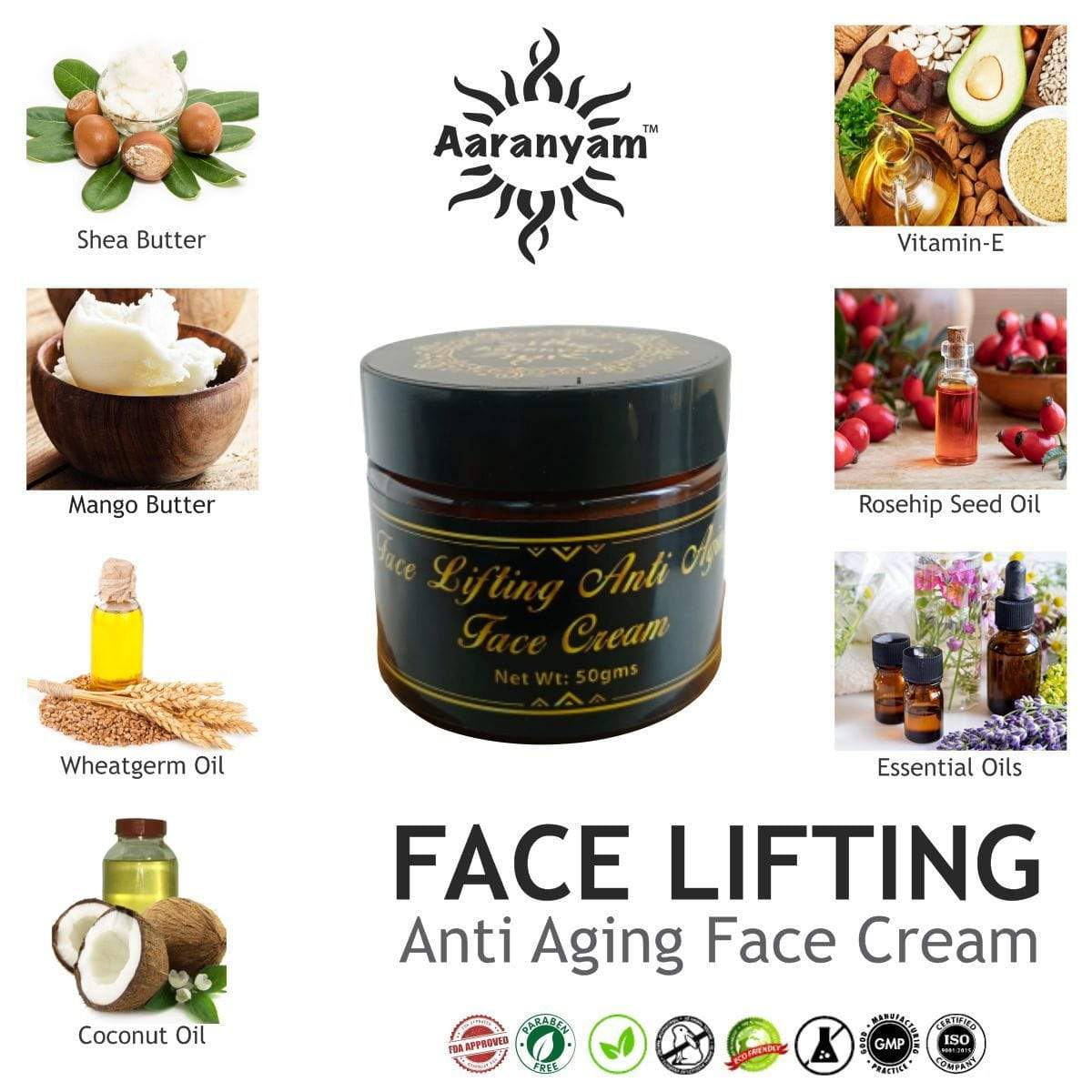 Face Lifting Anti Aging Face Cream - aaranyam.com
