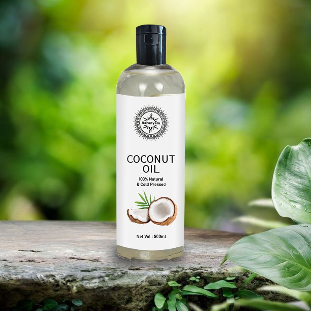 Organic Coconut Oil, Cold-Pressed - Natural Hair Oil, Skin Oil and Cooking Oil with Fresh Flavor, Non-GMO Unrefined Extra Virgin Coconut Oil 500 ml - one oil for skin care hair care and healthy lifestyle