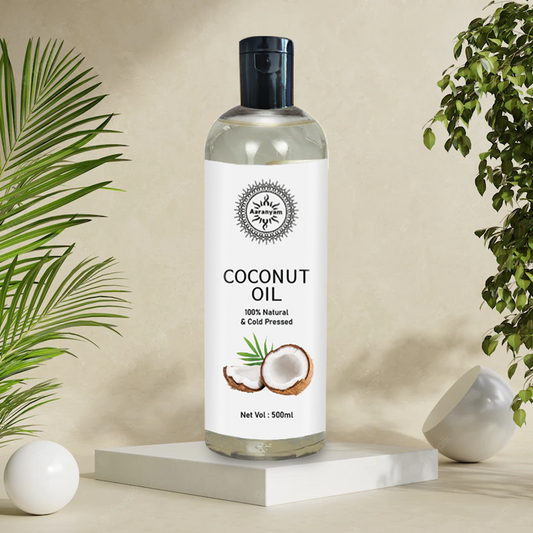 Organic Coconut Oil, Cold-Pressed - Natural Hair Oil, Skin Oil and Cooking Oil with Fresh Flavor, Non-GMO Unrefined Extra Virgin Coconut Oil 500 ml - one oil for skin care hair care and healthy lifestyle