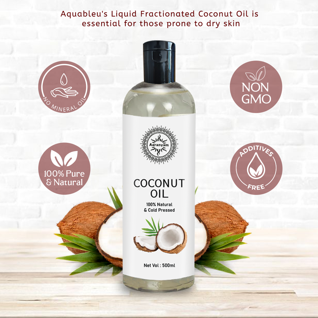 Organic Coconut Oil, Cold-Pressed - Natural Hair Oil, Skin Oil and Cooking Oil with Fresh Flavor, Non-GMO Unrefined Extra Virgin Coconut Oil 500 ml - one oil for skin care hair care and healthy lifestyle
