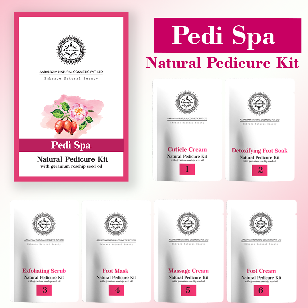 Rose Chemical free  Soothing And Refreshing Pedicure Manicure Spa Kit, One time use