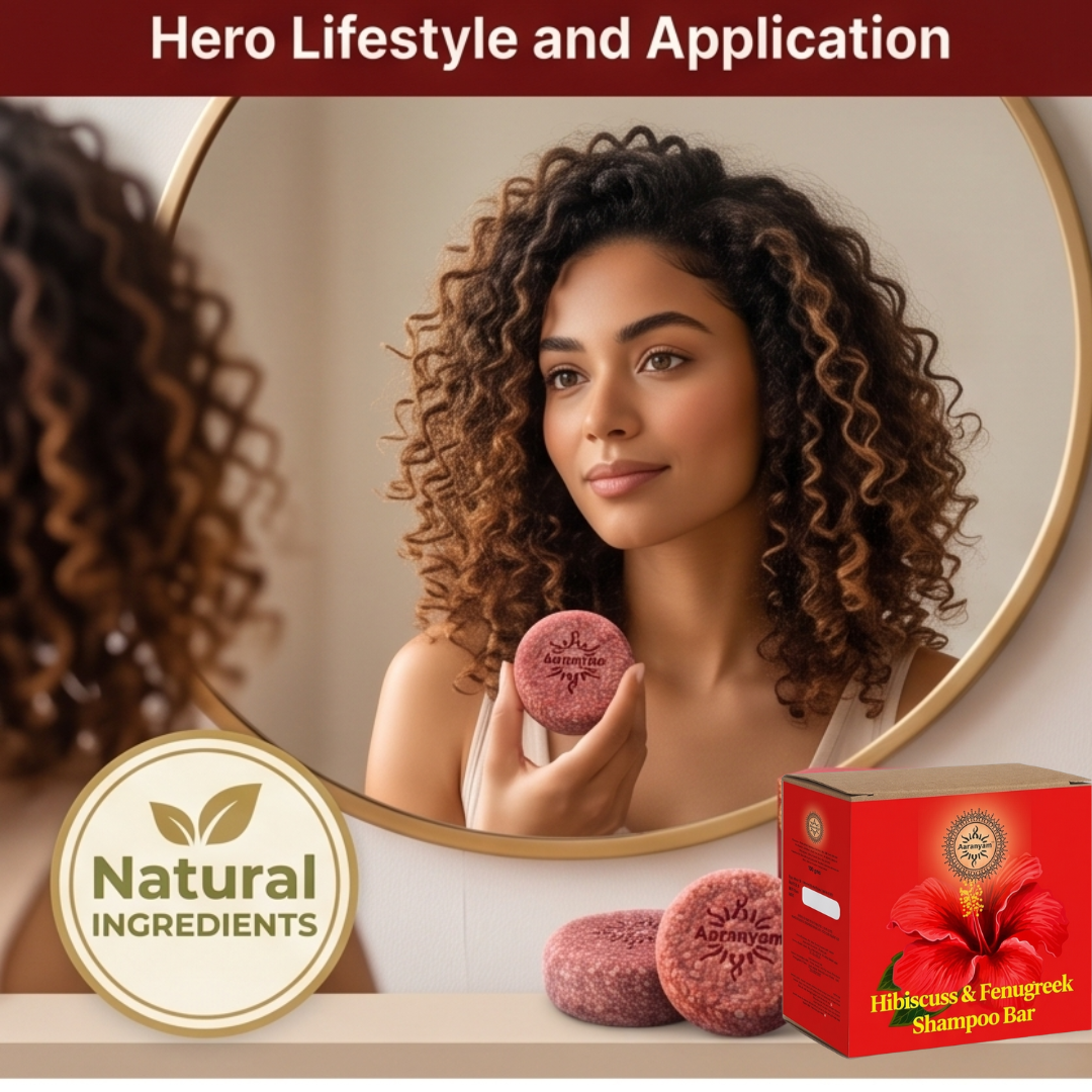Aaranyam Hibiscus &amp; Fenugreek Deep Conditioning Shampoo Bar