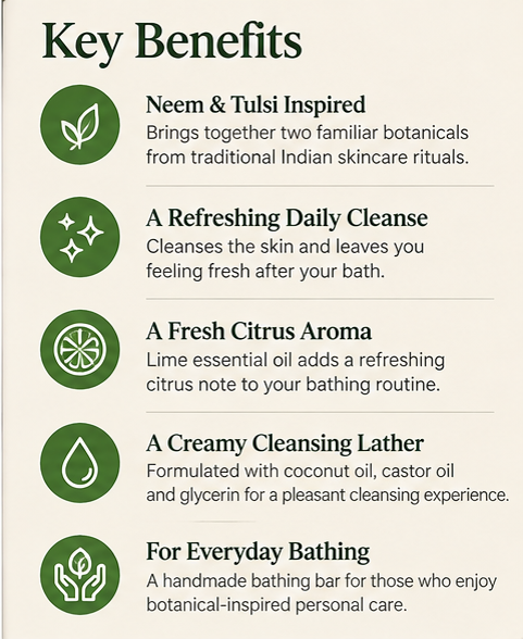 Aaranyam Neem Tulsi Handmade Soap – 100 gms each