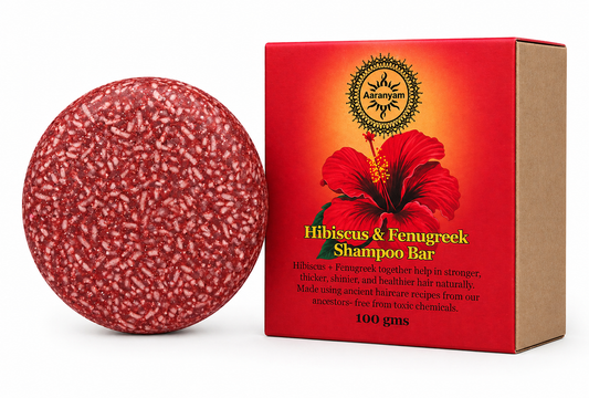 Aaranyam Hibiscus &amp; Fenugreek Deep Conditioning Shampoo Bar