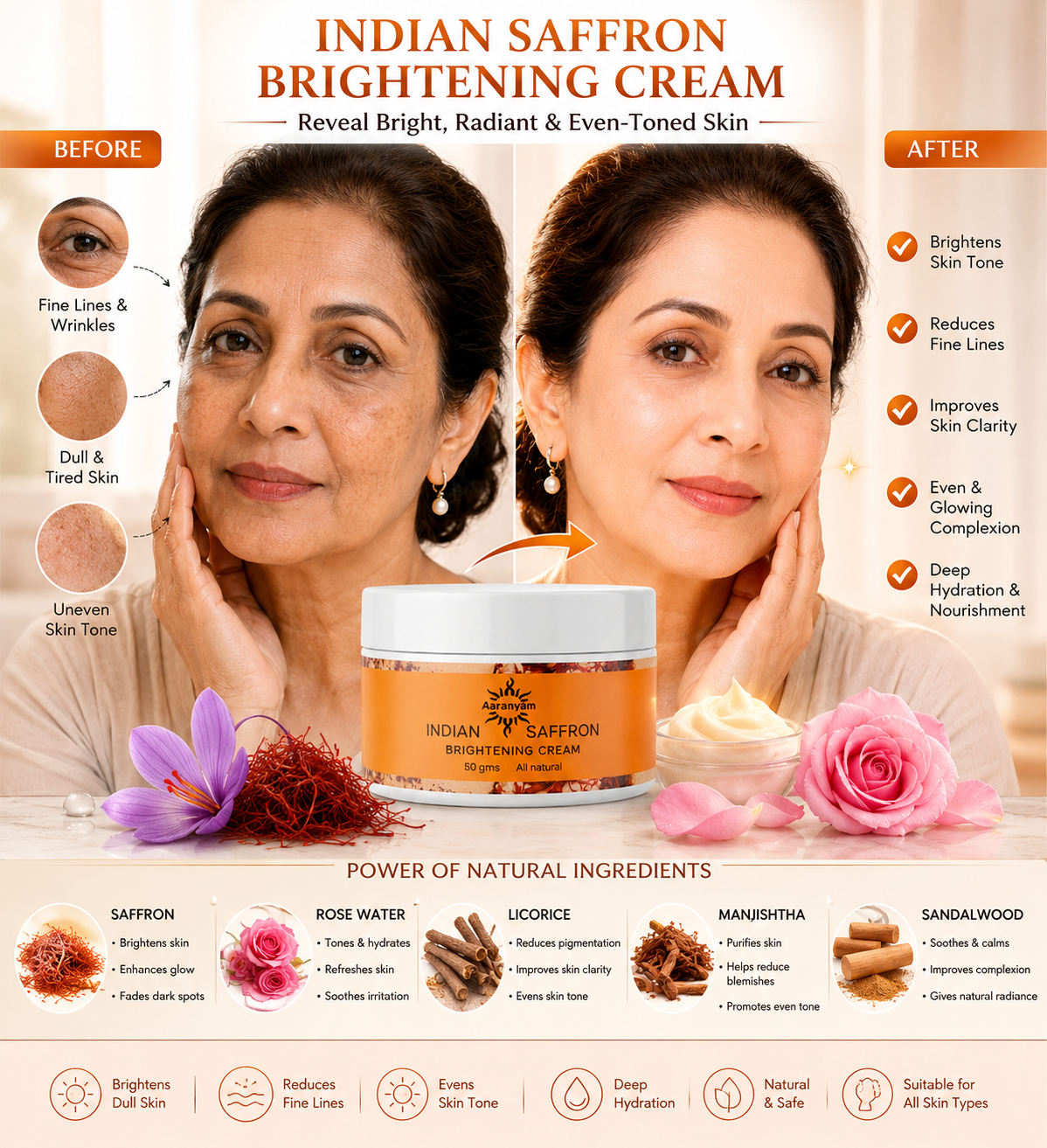 Saffron Skin Brightening Face Cream