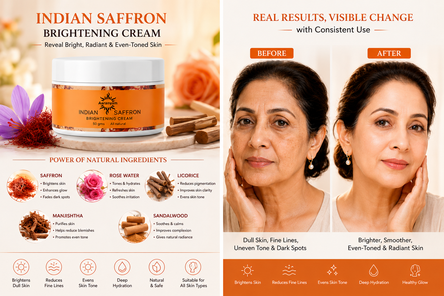 Saffron Skin Brightening Face Cream
