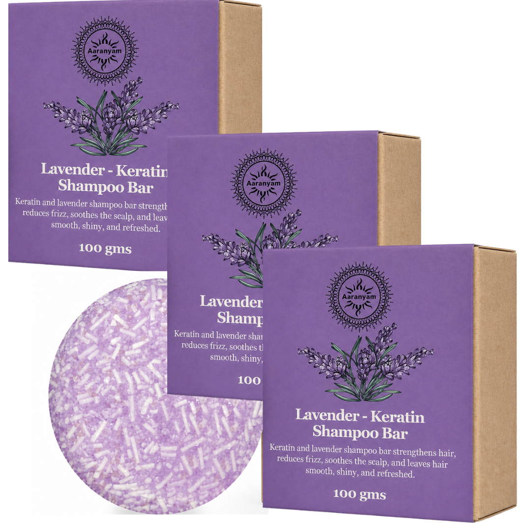 Extra Shine - Lavender Shampoo Bar (Pack of 3) Enriched with Argan oil - shampoo bar 100g A great shampoo bar Deeply conditioning & Nourshing resulting Extra Shiny Hair