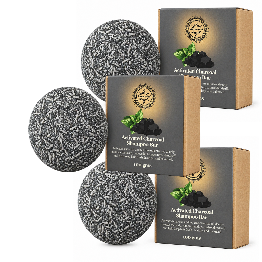 Detoxing Charcoal Shampoo Bar for Men-Women Castor oil & Tea tree essential oil Shampoo Bar for extra oily Hair, 100% Biodegradable - 100g…
