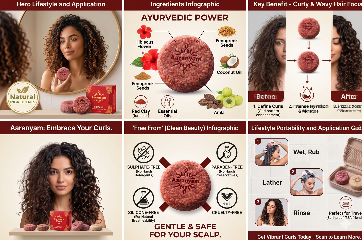 Aaranyam Hibiscus &amp; Fenugreek Deep Conditioning Shampoo Bar