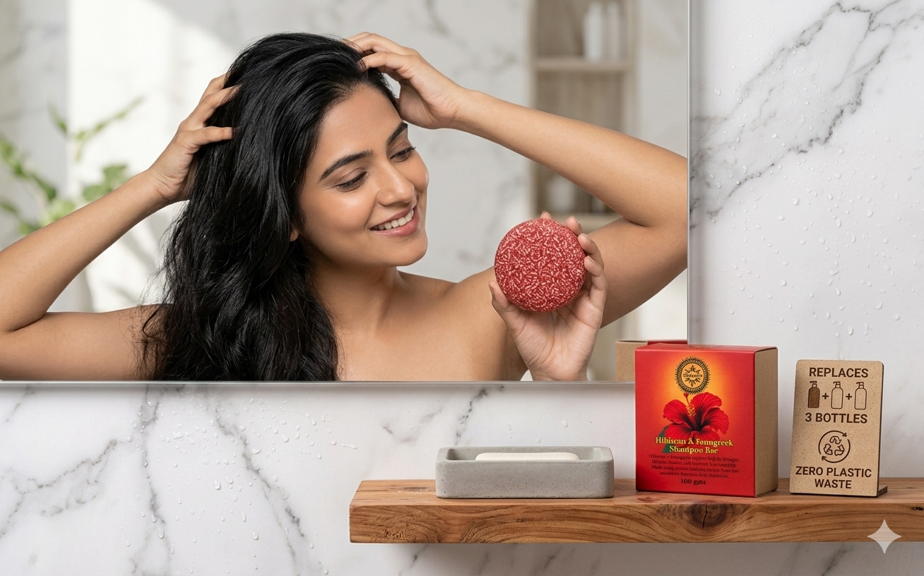 Aaranyam Hibiscus &amp; Fenugreek Deep Conditioning Shampoo Bar