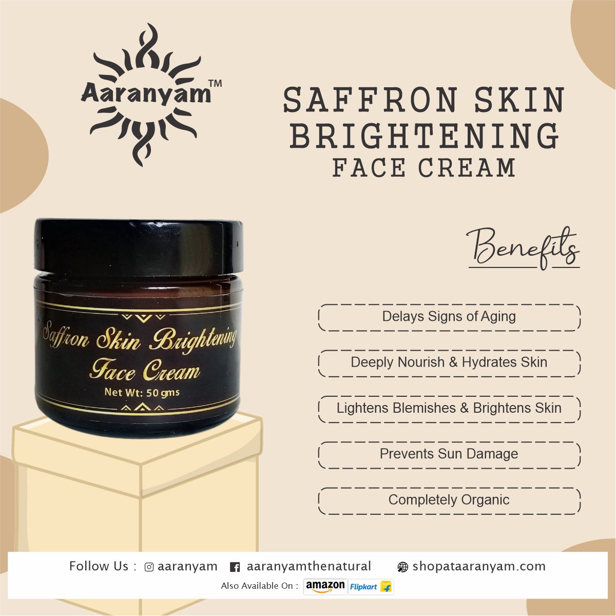 Saffron Skin Brightening Face Cream