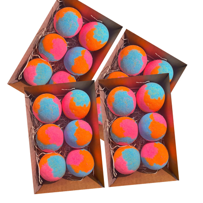 Aaranyam Luxury Home Spa Bath Bomb Set (Pack of 6) – Relaxation & Aromatherapy Gift Box for Her – Premium Rose Bath Bombs
