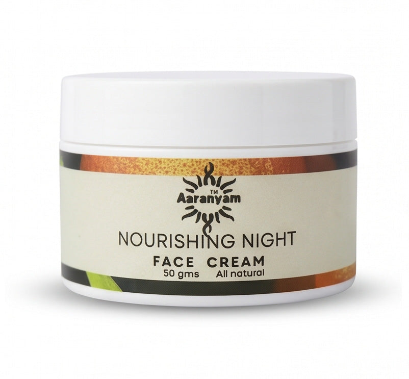 Aaranyam Skin Nourishing Night Face Cream for Men-Women-50 grams, skin brightening, anti aging, rejuvenating…