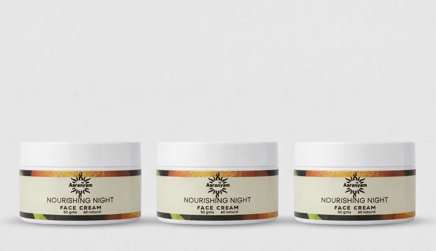 Aaranyam Skin Nourishing Night Face Cream for Men-Women-50 grams, skin brightening, anti aging, rejuvenating…