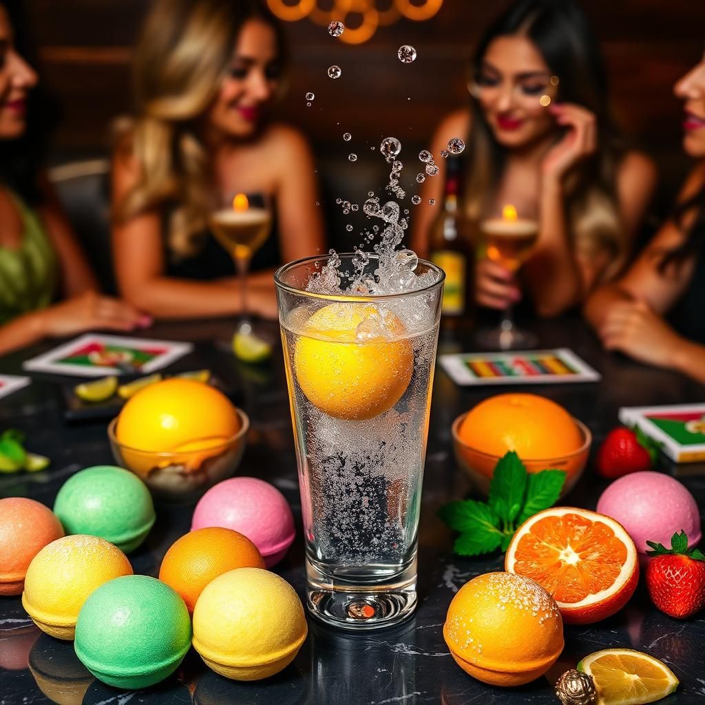 Aaranyam Party Ready Mocktail Bombs – Pack of 50 | Instant Fizzy Mocktails | Aam Panna, Strawberry, Pina Colada & Mint Mojito