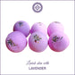 Lavender Buds Bath Bomb Refreshing hot water bath hydrating moisturizing enchantins Lavender-Fizzy Aromatic Bath Bomb (75g Each) - Pack of - 6