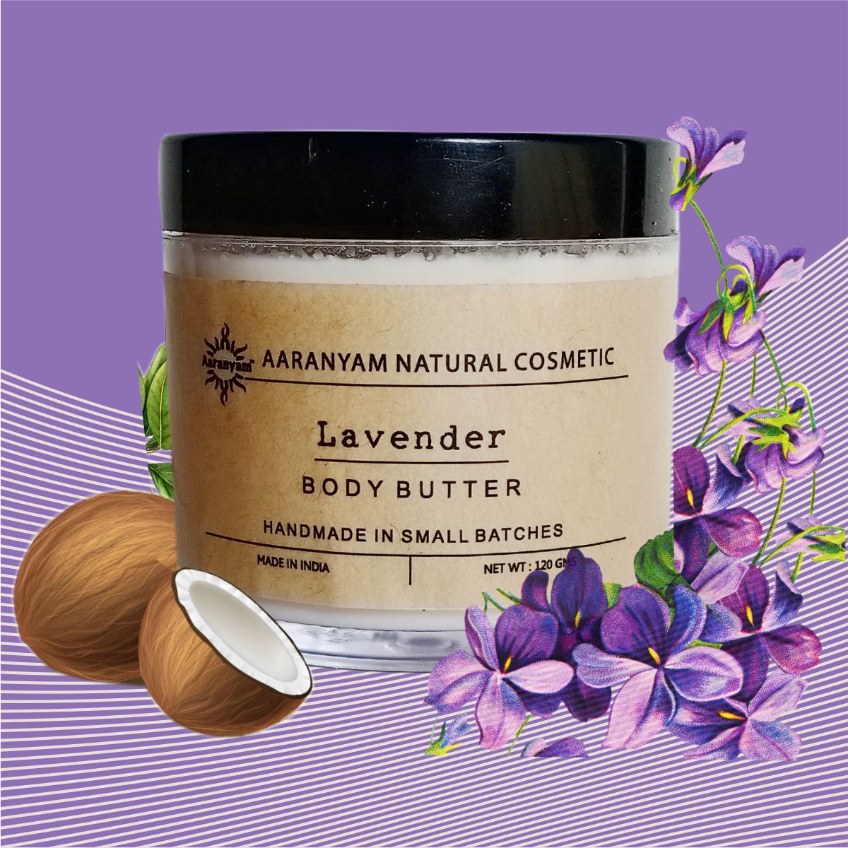 Baby Body Butter All Natural, Free From Parabens and mineral Oils,