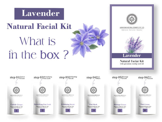 Lavender Chemical free  Soothing And Refreshing Pedicure Manicure Spa Kit, One time use