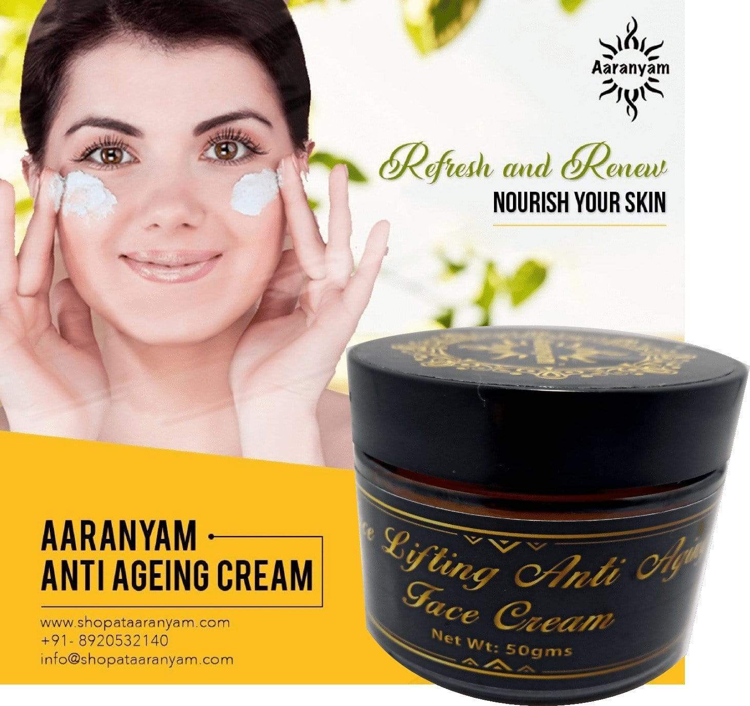 Face Lifting  Anti Aging Face Cream - aaranyam.com