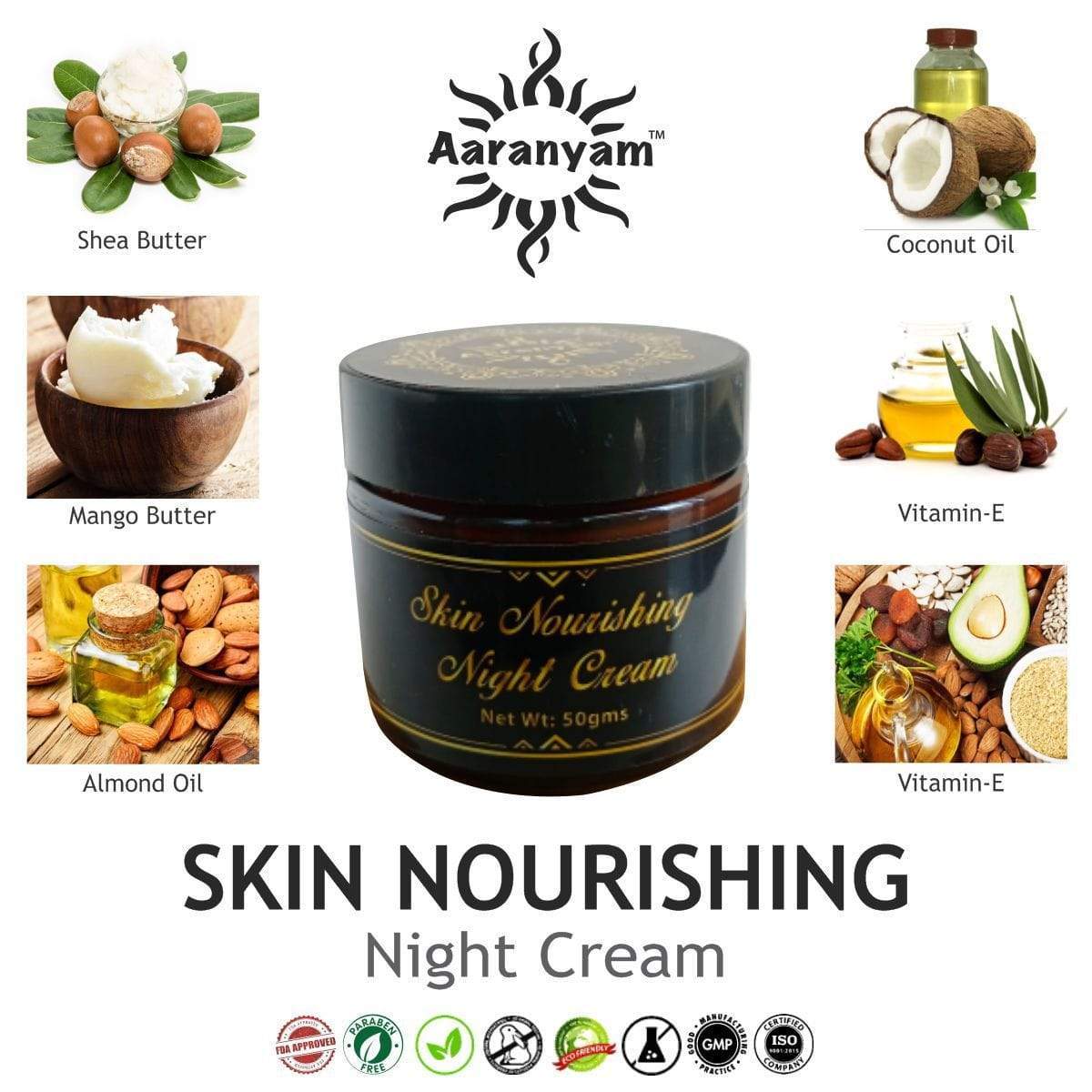 Skin Nourishing Night Cream - aaranyam.com